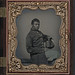[Unidentified African American soldier in Union uniform] (LOC)