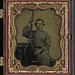 [Private William H. Presgraves of Company K, 97th Militia Virginia Infantry Regiment, with rifle] (LOC)