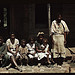 Bayou Bourbeau plantation, a FSA cooperative, Natchitoches, La. A Negro family (?) seated on the porch of a house  (LOC)