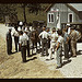 Mountaineers and farmers trading mules and horses on "Jockey St.," near the Court House, Campton, Wolfe County, Ky.  (LOC)