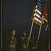 Color guard of Negro engineers, Ft. Belvoir(?), [Va.]  (LOC)