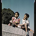 Two little girls in a park near Union Station, Washington, D.C.  (LOC)