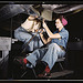 Women at work on bomber, Douglas Aircraft Company, Long Beach, Calif.  (LOC)