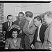 [Portrait of Ahmet M. Ertegun, Duke Ellington, William P. Gottlieb, Nesuhi Ertegun, and Dave Stewart, William P. Gottlieb's home, Maryland, 1941] (LOC)
