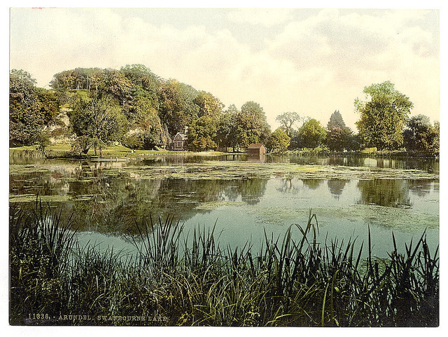 [Swanbourne Lake, Arundel Castle, England]  (LOC)