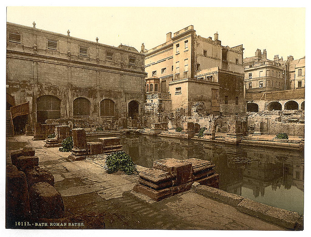 [Roman Baths and Abbey, Bath, England]  (LOC)