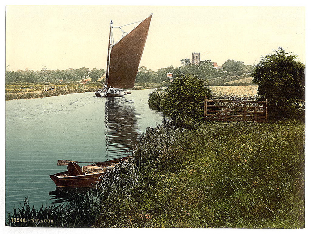 [View on the river, Belaugh, England]  (LOC)