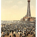 [The tower with beach, Blackpool, England]  (LOC)