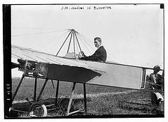 J.M. Johnson in Bleriotype [plane]  (LOC)