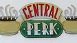 The sign Central Perk cafe from Friends