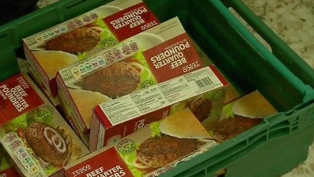 Tainted burgers being removed from sale in Tesco