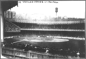 Polo Grounds New York City during the World Series