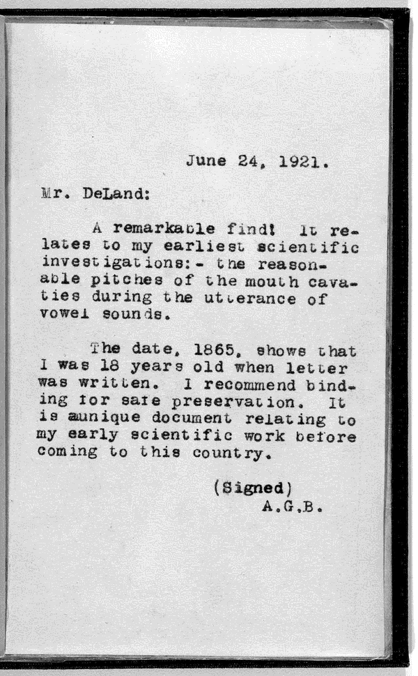 Image 1 of 43, Letter from Alexander Graham Bell to Alexander Mel