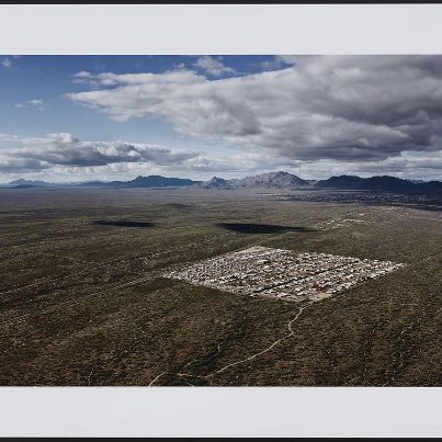 Photo: Fine art aerial photographer Alex MacLean will discuss his photograph “Congress, Arizona, 2005” on display in the exhibition "Down to Earth: Herblock and Photographers Observe the Environment," Tuesday, Jan 15 at noon, Graphic Arts Galleries, Thomas Jefferson Building.
