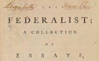 The Federalist: A Collection of Essays, Written in Favour of the New Constitution,