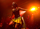 One of Fatoumata Diawara's backup singers and dancers, performing live at globalFEST 2013.