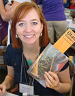 Shannon Hale in the Festival of the States tent
