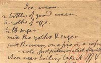 Jefferson's Recipe for Vanilla Ice Cream