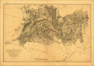 US Army, Corps of Engineers. Map of the battlefield of Bull Run, Virginia, 1877