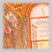 Pat Oliphant: The
Library of Congress, 1998