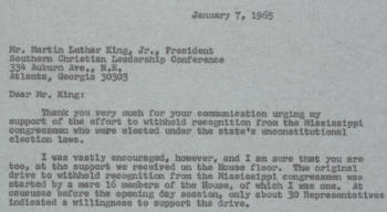 Letter to MLK