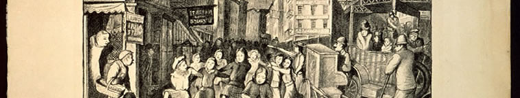 'Hurdy gurdy ballet' lithograph.