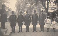 Roosevelt Children at Roll Call Inspection at White House