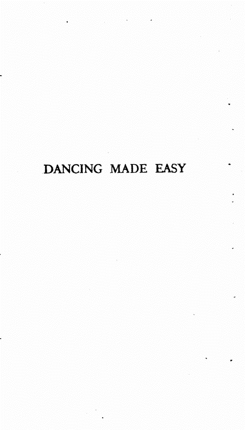 , Dancing made easy,