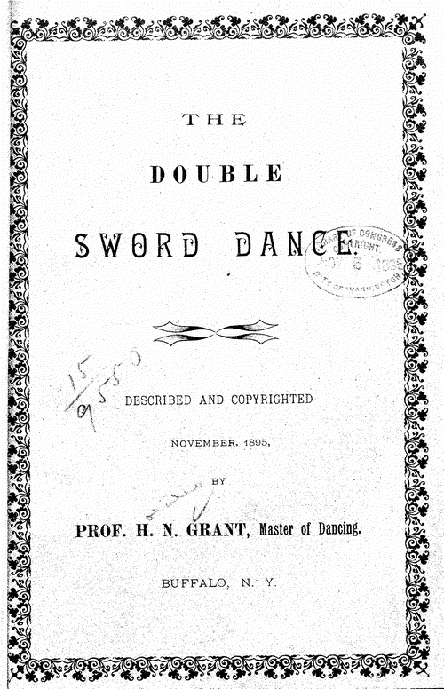 , The double sword dance.