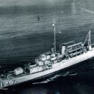 Photo: USS Wantuck (APD 125), broadside, circa 1959.   National Archives photograph, visual-aid card, USN 1045370.
