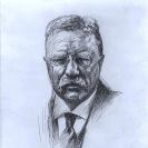 Photo: Print of etching shows portrait of Roosevelt, c1919 May 1. Library of Congress, LC-USZ62-39287