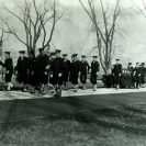 Photo: The Funeral of John Paul Jones, 26 January 1913 photograph by Mrs. C.R. Miller of Baltimore of the remains being borne to the crypt of the Chapel at the Naval Academy, Annapolis.