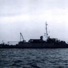 Photo: USS Horace A. Bass (APD 124), starboard beam view, circa November 1951.   National Archives photograph, 80-G-1032232.