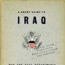 Photo: A Short Guide to Iraq – War Department 1943 – Cover.   NHHC Navy Library.