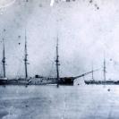 Photo: USS Trenton and USS Alliance at Smyrna, Turkey in 1878.  Photograph by Rubellin, Smyrna.  Courtesy of Rev. Bradford Johnson, 1966.   NHHC Photograph Collection, NH 85816.