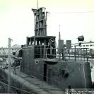 Photo: USS Shad (SS 235), plan view, amid-ships looking forward, at San Francisco, California, 6 March 1944.   NHHC Photograph Collection, L-File, Ships.