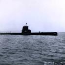 Photo: USS Jallao (SS 368) off the Mare Island Naval Shipyard, 23 January 1954.   NHHC Photograph Collection, NH 80859.