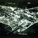 Photo: Pensacola, Florida.  View taken 1915-16, shows the Naval Air Station.  Note hangars at left; USS North Carolina (CA 12) in lower center view.  Courtesy of the Naval Historical Foundation, Dichmann Collection.   NHHC Photograph Collection, NH 83913.