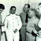 Photo: Lieutenant Commander Thomas Burton Klakring, USN, Commanding Officer of USS Guardfish (SS 217) in the Office of Public Relations, Office of Commander-in-Chief, U.S. Pacific Fleet.    National Archives photograph, 80-G-21385.