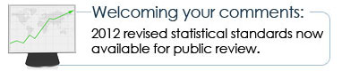 2012 revised statistical standards now available for public review