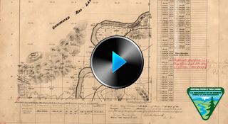 Photo of a historical survey plat -- links to video