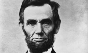 Abraham Lincoln, head-and-shoulders, facing front