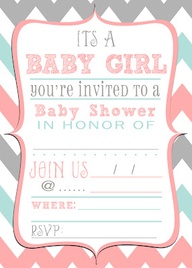 FREE baby shower invitation download!