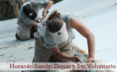 Huracán Sandy: Donar y Voluntar