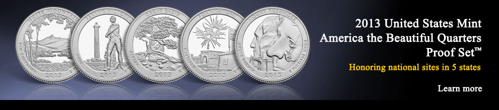 2013 United States Mint America the Beautiful Quarters Proof Set ™ | Honoring national sites in five states | Learn more