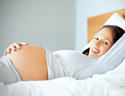 Reclining Pregnant Woman 