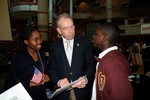 Grassley talks with new citizens at a U.S. Naturalization Ceremony