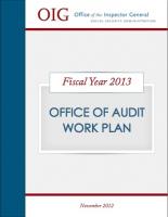 Audit Work Plan