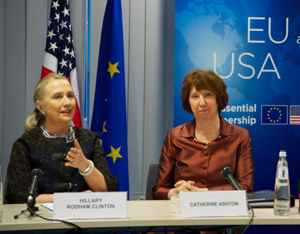 U.S. Secretary of State Hillary Rodham Clinton and EU High Representative Catherine Ashton