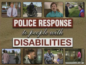 selected images from the video: Police Response to People with Disabilities  